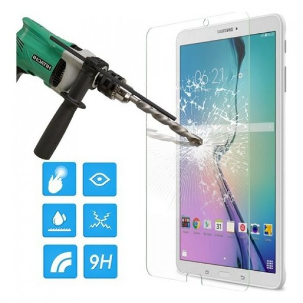 Samsung Galaxy Tab 3 Lite T113 Tempered Glass Tablet Cam Ekran Koruyucu