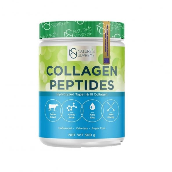 Natures Supreme Collagen Peptides Powder 300 Gr - 1