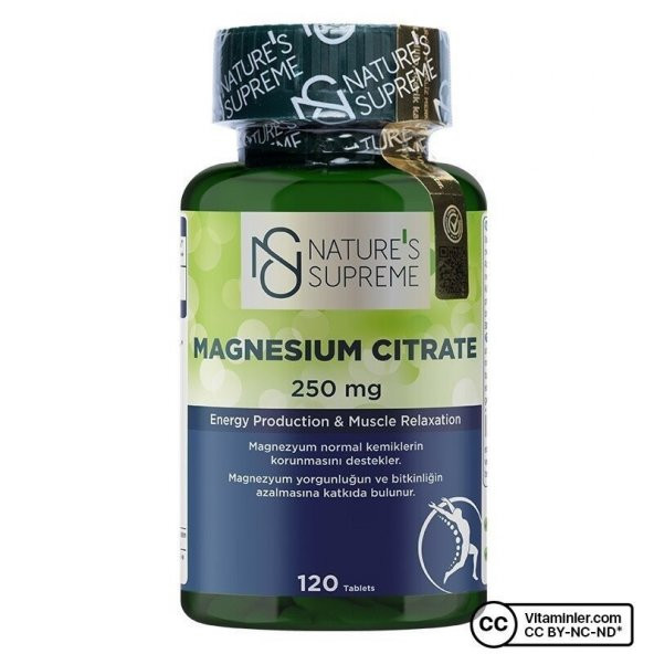Natures Supreme Magnesium Citrate 250 Mg 120 Tablet - 1