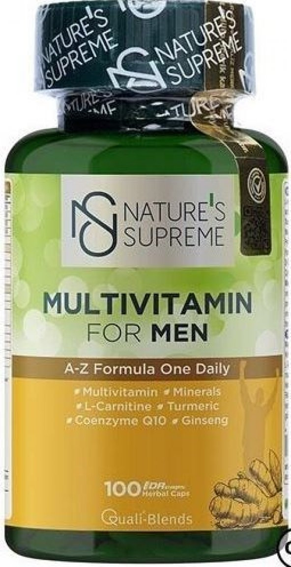 Natures Supreme Multivitamin For Men 100 Kapsül