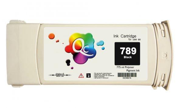 HP 789 CH615A SİYAH LATEKS MUADİL KARTUŞ 775 ML - 1