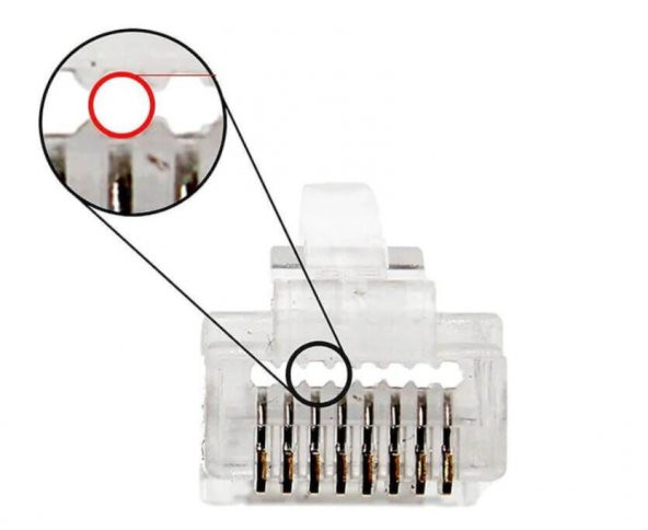 UC6-5101 YENİ NESİL RJ45 KABLO ÇIKIŞLI KONNEKTÖR HOLE3U 100 ADET - 2