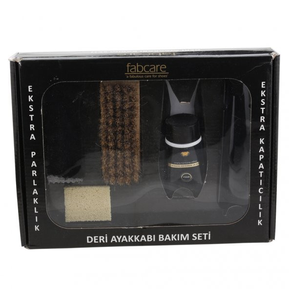 Fabcare Siyah Deri Ayakkabı Bakım Seti - 2