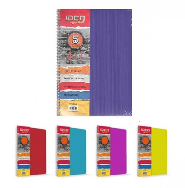 ÇINAR 6+3 DEFTER 6 KARELİ 3 ÇİZGİLİ ÇOKLU DEFTER - 1