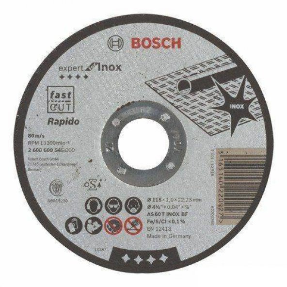 Bosch Expert Serisi Inox (Paslanmaz Çelik) İçin Düz Kesme Diski (