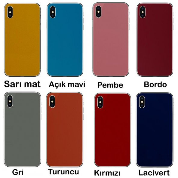 iPhone 6 6S Renkli Sticker Kaplama Arka Koruyucu Jelatin Film