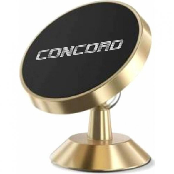 Concord C-202 Mıknatıslı Manyetik Araç Içi Telefon Tutacağı - Gold