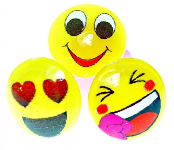 Emoji Yüzük (50 Adet) 125001 d