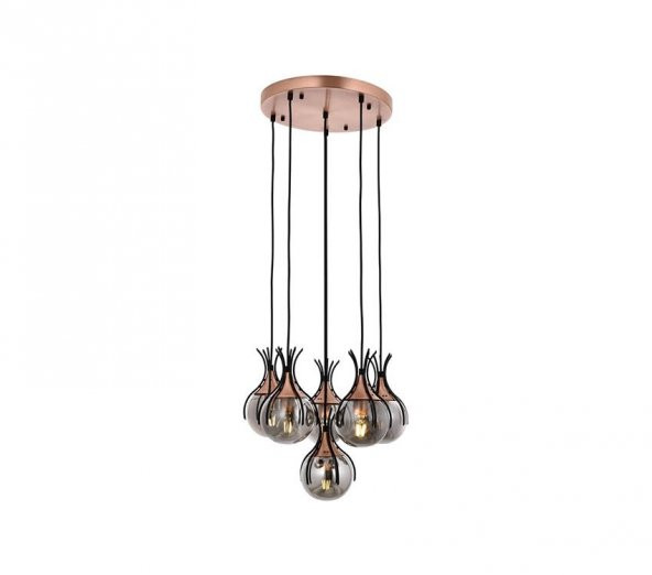 Avonni AV-60161-6T-BSY Siyah Boyalı Modern Avize