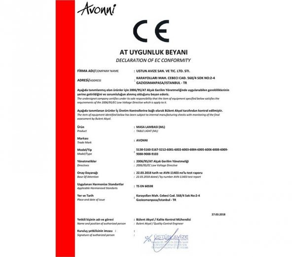 Avonni AV-60182-7EY Eskitme Kaplama Modern Avize - 2