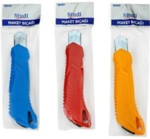 Studi 3lü Plastik Sap Falçata Maket Bıçağı Seti