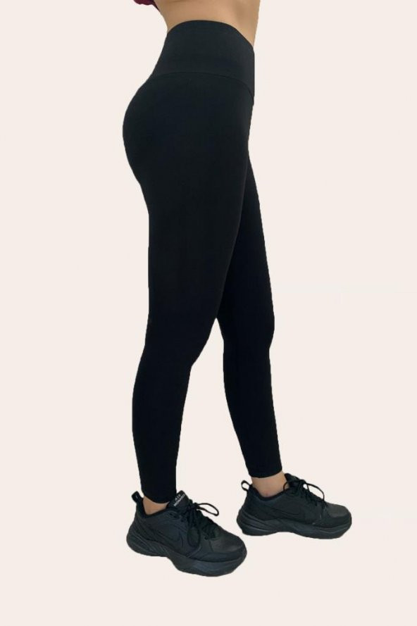 Felice Butik Kadın Siyah Yüksek Bel Toparlayıcı Tayt