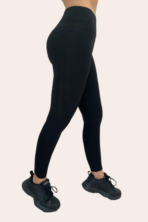 Felice Butik Kadın Siyah Yüksek Bel Toparlayıcı Tayt - 2