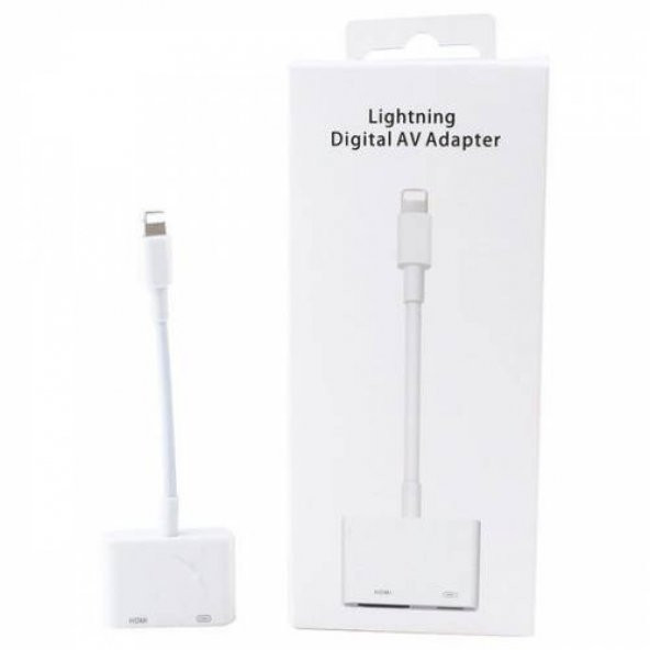 İphone ve İpad İçin HDMİ Kablosu, Lightning Dijital AV Adaptörü, Görüntü Aktarım Kablosu, HD TV - 3
