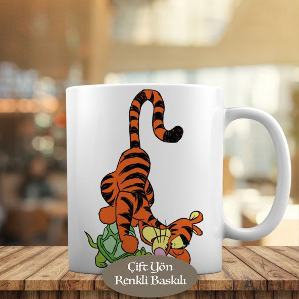 Winnie The Pooh Kaplumbağa ve Tiger Kupa Bardak Hediyelik-61