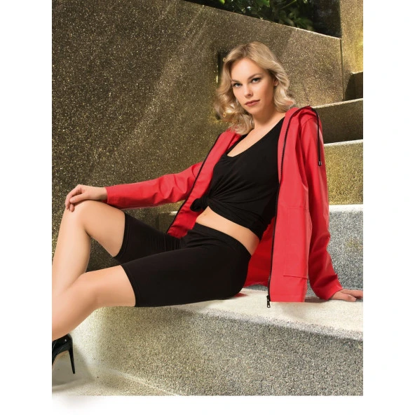 Namaldı 252 Kadın Pamuklu Esnek Diz Üstü Tayt - 2