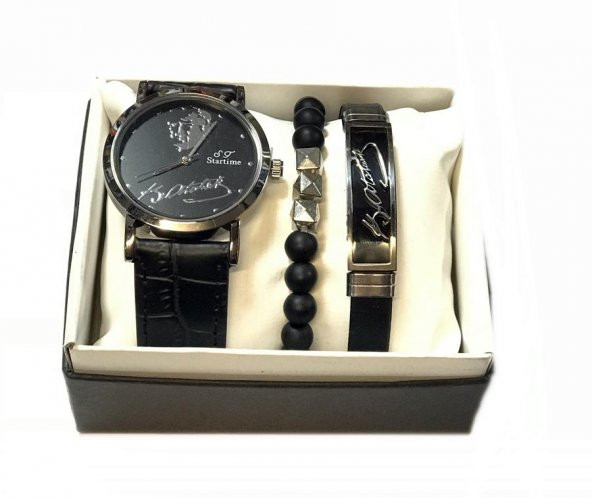 STARTİME K.ATATÜRK İMZALI ERKEK KOL SAATİ VE BİLEKLİK SETİ