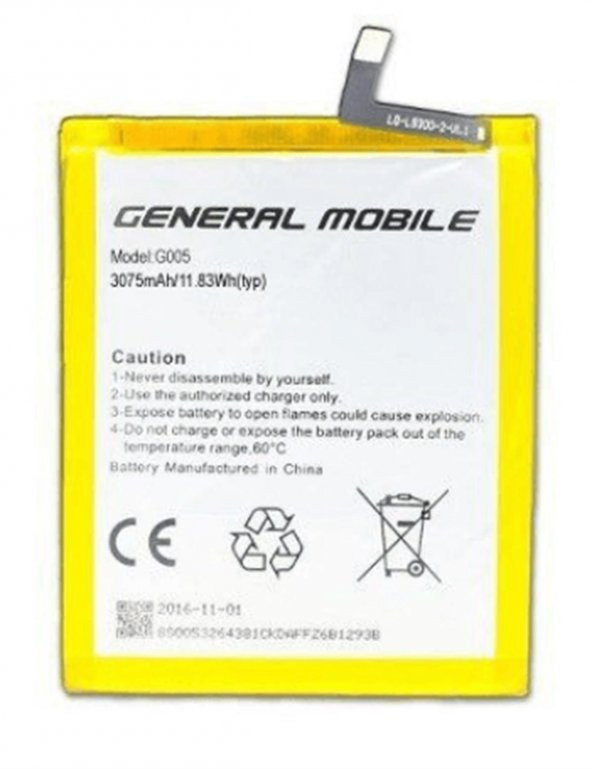 General Mobile Discovery GM 8 Batarya Pil Orjinal A++ Kalite