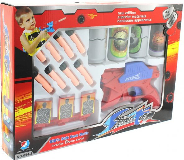 Shoter Hedefli Mermili Dart Tabancası - 4