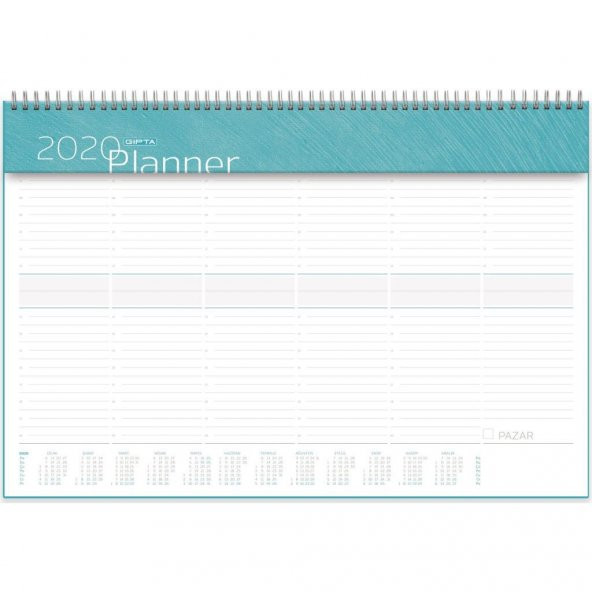 2023 Masa üstü Planlayıcı Ajanda - Büyük Masa Üstü Takvim Planner Tarihli 40x28cm