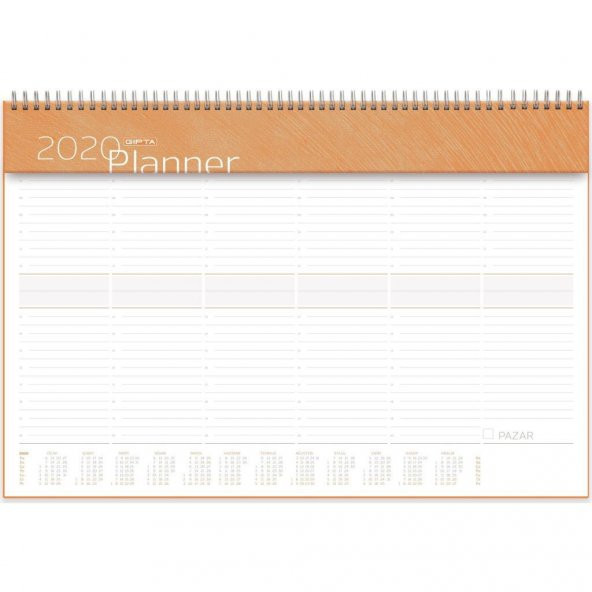 2023 Masa üstü Planlayıcı Ajanda - Büyük Masa Üstü Takvim Planner Tarihli 40x28cm - 4