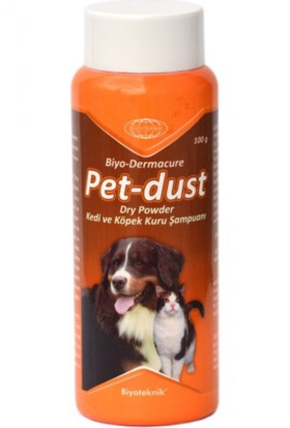 Biyoteknik Pet Dust Kedi Köpek Kuru Şampuan