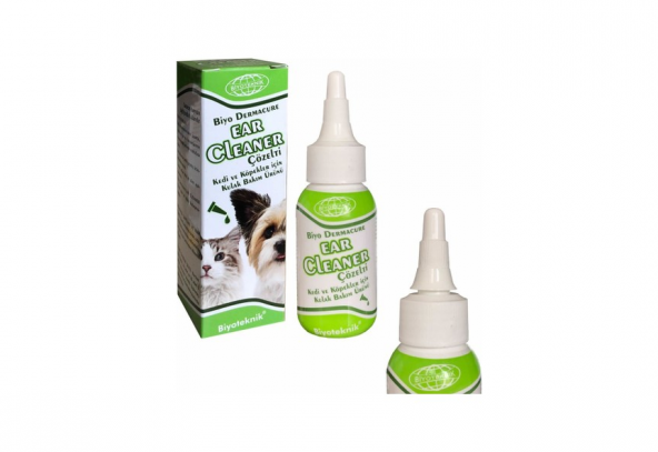 Biyo-Teknik Dermacure Ear Cleaner Çözelti Kedi ve Köpekler için Kulak Bakım Ürünü 50 ml