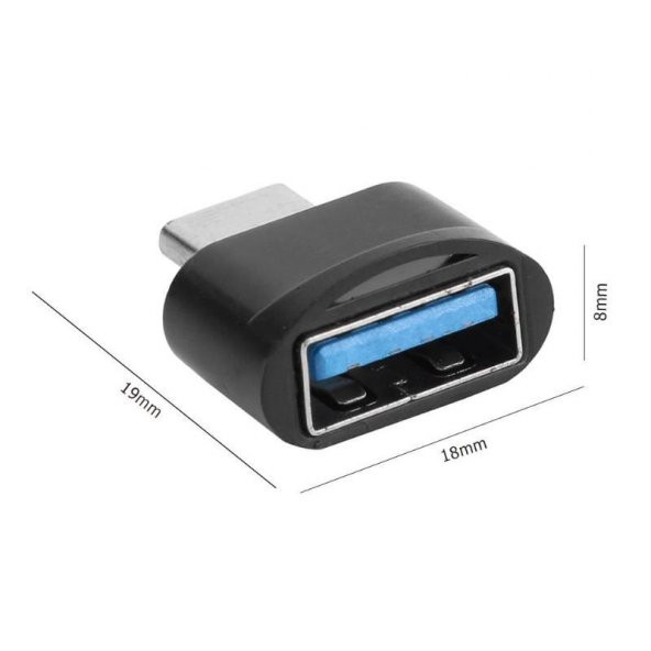 USB 3.0 to USB Type-C Cep Telefonu Dönüştürücü Siyah Adaptör