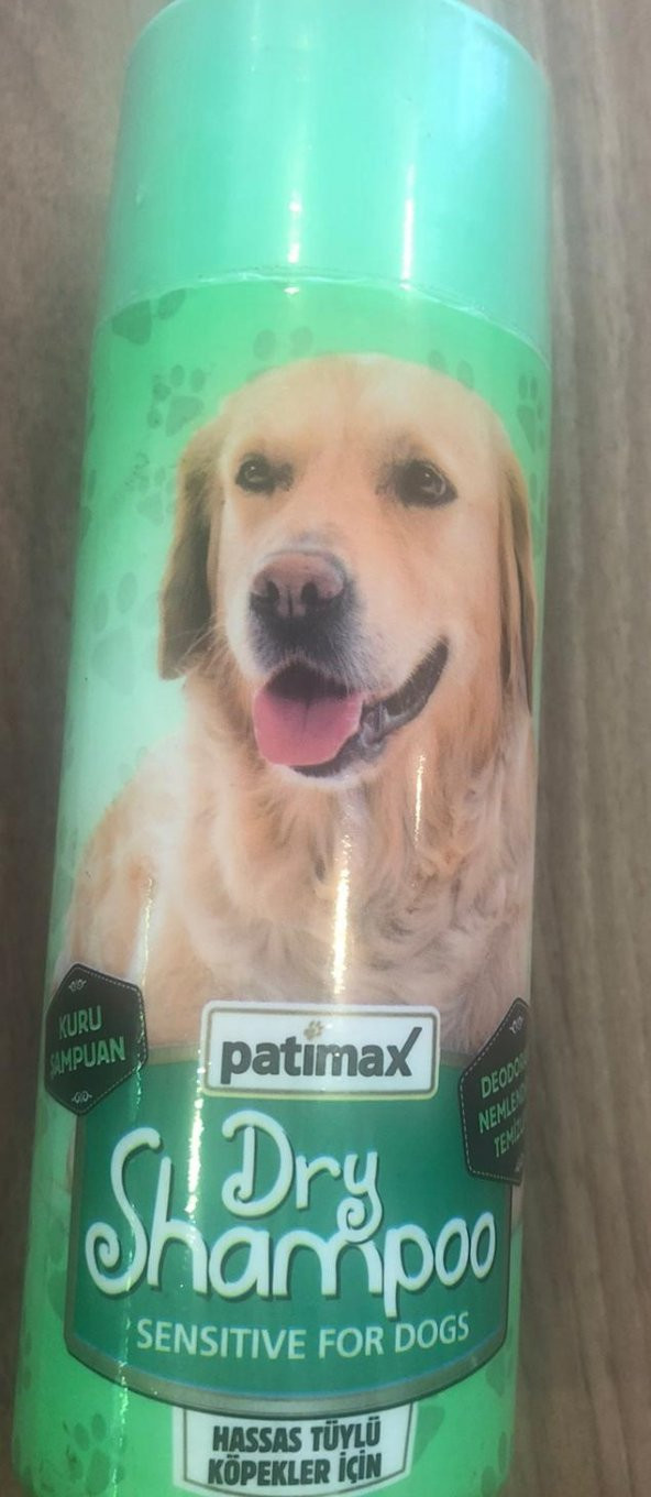 patimax dry şampuan hassas tüylü köpekler için