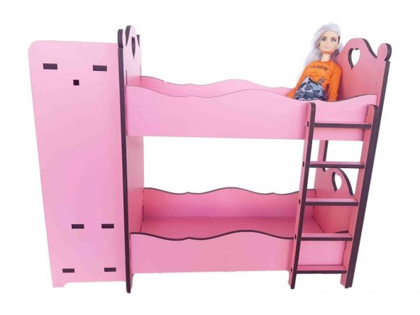Barbie Baby Alive Uyumlu Ranza ve GarYatak Odası Oyuncak Ev
