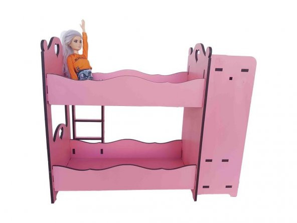 Barbie Baby Alive Uyumlu Ranza ve GarYatak Odası Oyuncak Ev - 2