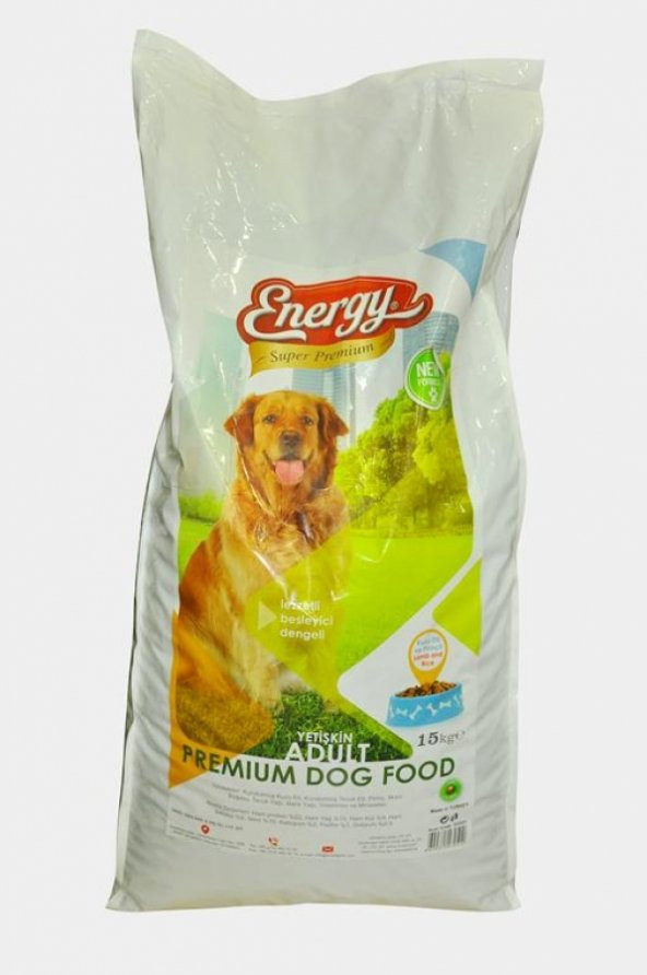 15 Kg yetişkin KuzuEtli  ve pirinçli köpek maması Energy - 2