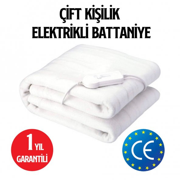 Elektrikli Battaniye Çift Kişilik CE Belgeli Garantili 120x160 cm