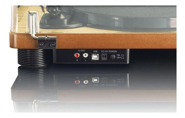 Lenco LS-50 WD Ahşap Hoparlörlü USBli MP3e Kayıt Özellikli Pikap Plak Çalar - 7