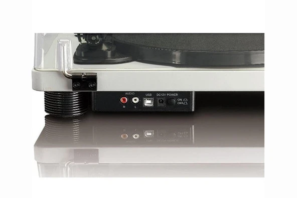 Lenco LS-50 GY Gri Hoparlörlü USBli MP3e Kayıt Özellikli Pikap Plak Çalar - 5