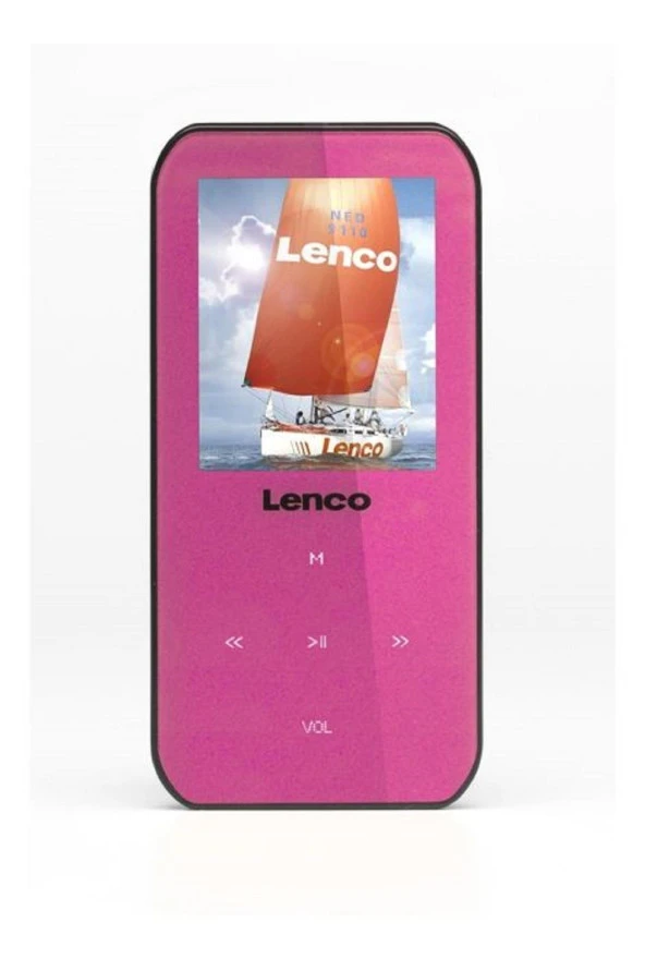 Lenco Xemio-655 4GB Hafıza USBli Media Player MP3 MP4 Çalar Pembe