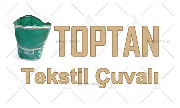 EV-İŞ Branda Taşıma Çuvalı 50x40+100cm Kapaklı, İpli ve Cepli 170gr.Tekstil Çuvalı