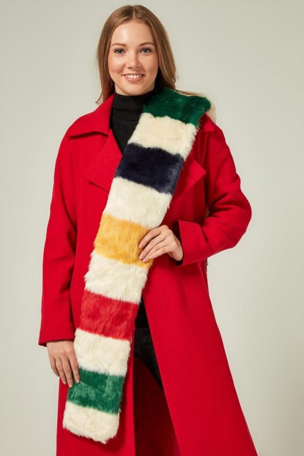 Felice Butik 11250 Çok Renkli Kürk - 3
