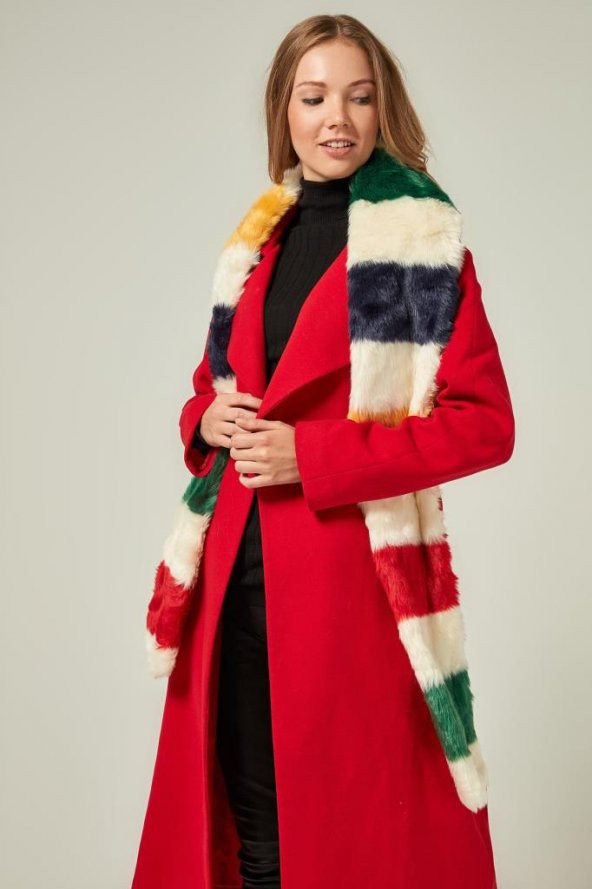 Felice Butik 11250 Çok Renkli Kürk - 4