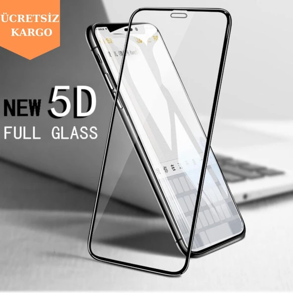 iPhone 6-7-8-Plus-X-XS-11-Max 3D-5D-6D Büyük Kavisli Kırılmaz Cam