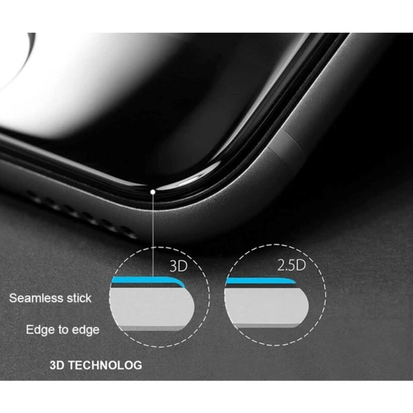 iPhone 6-7-8-Plus-X-XS-11-Max 3D-5D-6D Büyük Kavisli Kırılmaz Cam - 5