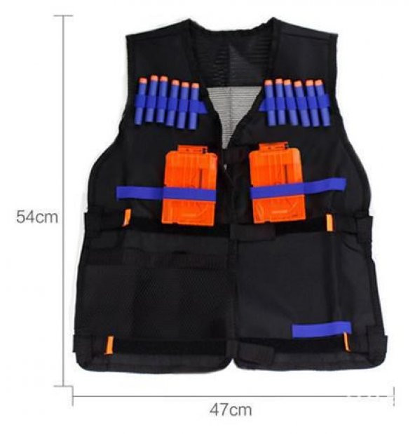 NERF MERMİSİ 30 ADET VE NERF YELEĞİ - 1