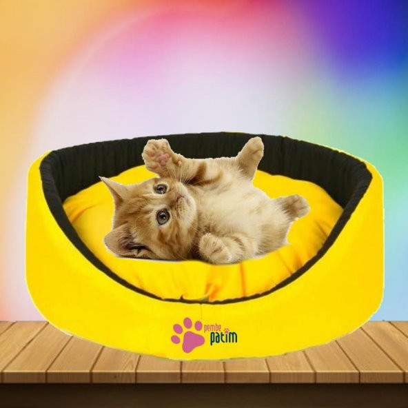 Kedi Köpek Simit Oval Yatak (RENK SEÇENEKLİ)