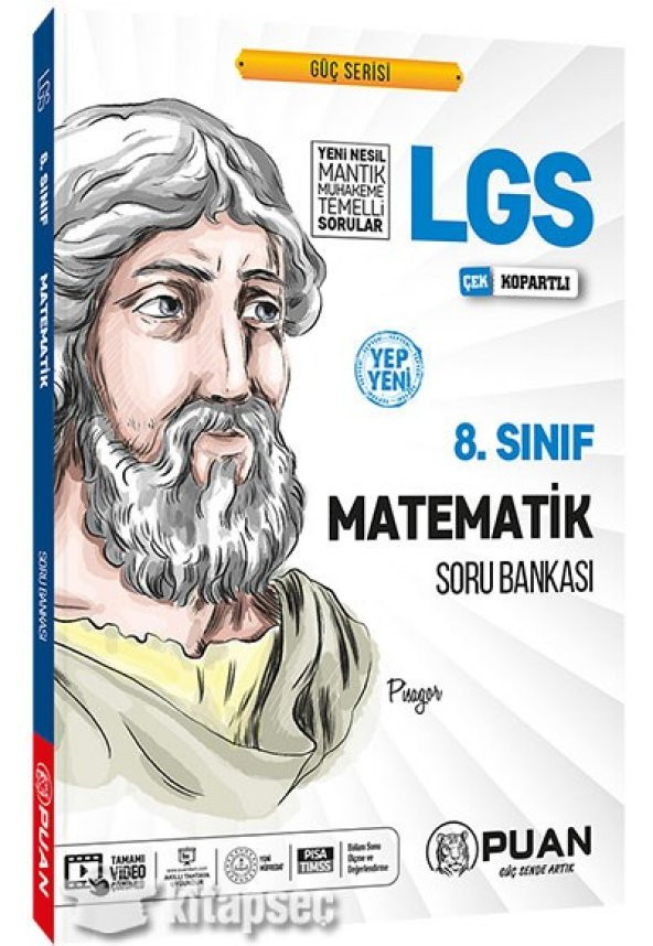 8. Sınıf LGS Matematik Soru Bankası Puan Yayınları