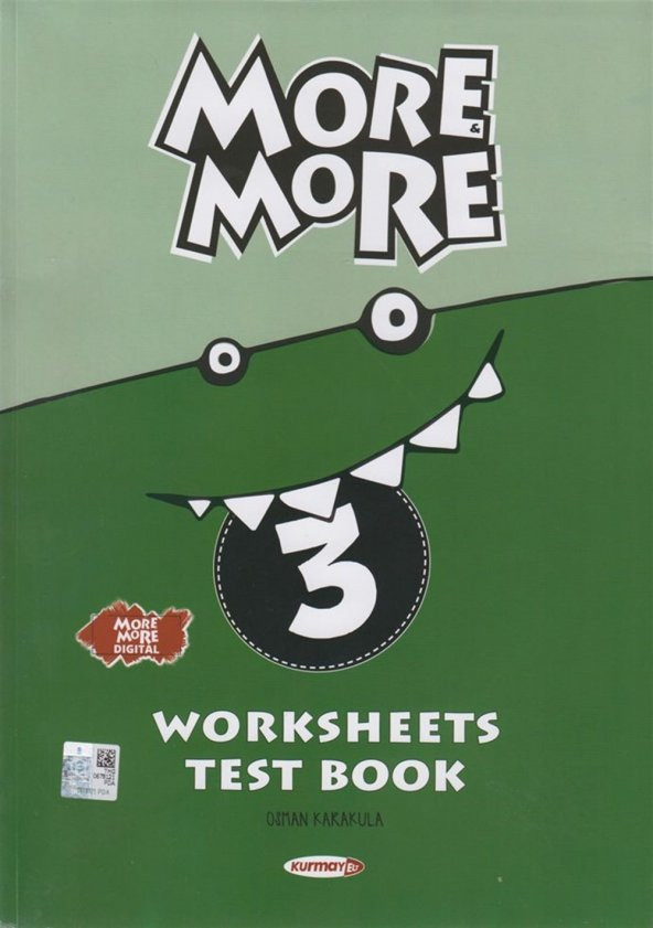New More More English 3 Worksheets Test Book Kurmay ELT ürün görseli 1