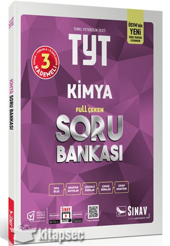 TYT Kimya Full Çeken Soru Bankası Sınav Dergisi Yayınları