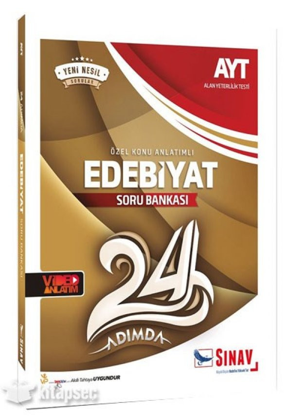 AYT EDEBİYAT SORU BANKASI 24 ADIMDA SINAV YAYINLARI