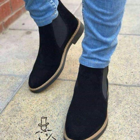 Erkek Chelsea Bot Erkek Süet Bot Corcik Bot Corcuk Bot Sneaker Bot Erkek Bot Siyah Kahve Mavi - 3