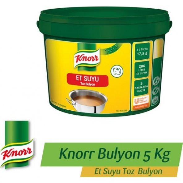 Knorr 1-2-3 Et Suyu Toz Bulyon 5 kg