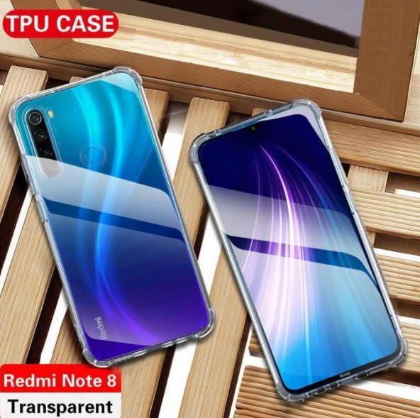 Xiaomi Redmi Note 8 Airbagli Darbe Önler Şeffaf Zırh Kılıf - 2